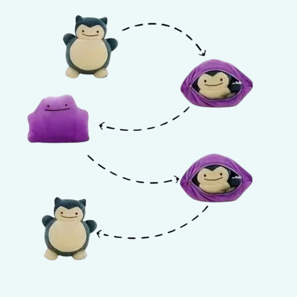 Peluche Ronflex oreiller réversible doux détente La compagnie de la peluche